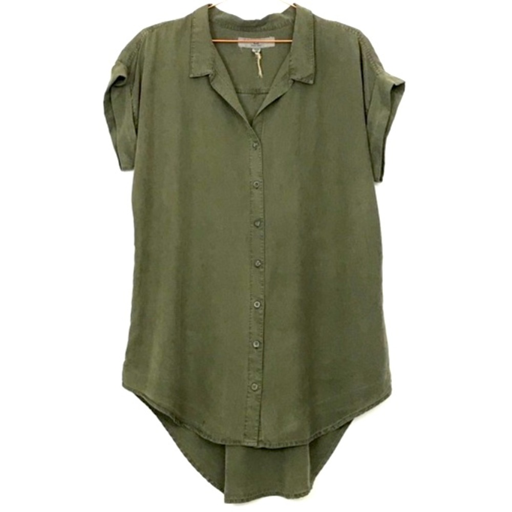 Thread & Supply Olive Green Shirt Dress